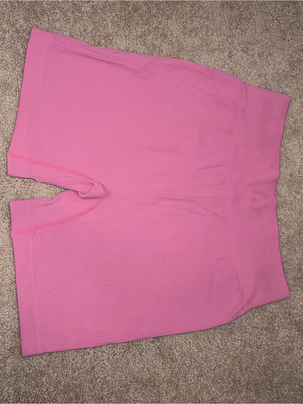 Pink Women’s Ribbed Stretch Shorts
